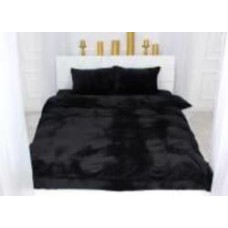 Комплект постельного белья Велюр Winter Frost 28-0007 Black Velvet 2х143х210 см черный MirSon
