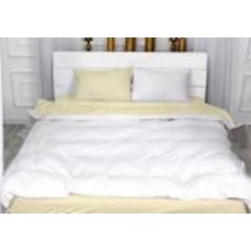 Комплект постельного белья Велюр Winter Terry 28-0013 Passiflora 200х220 см белый/светло-желтый MirSon