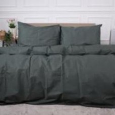 Комплект постельного белья Бязь Ranforce Elite 16-7000 Green Grey 143х210 см серо-зеленый MirSon