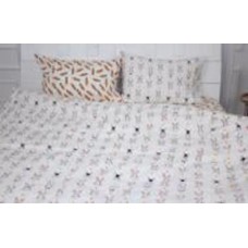Комплект постельного белья Бязь Ranforce Elite 17-0529 Bunnies white 2х160х220 см мультиколор MirSon