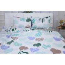 Комплект постельного белья Бязь Ranforce Elite 17-0533 Hearts 220х240 см мультиколор MirSon