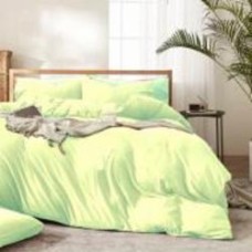 Комплект постельного белья №12-0525 Luminary Green Mikrosatin Premium 175х210 см салатовый MirSon