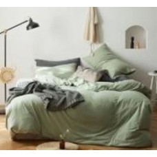 Комплект постельного белья №16-0237 Foliage Mikrosatin Premium 143х210 см зеленый MirSon