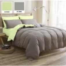 Комплект постельного белья Sajazarra 12-0525+19-0000 Mikrosatin Premium 160х220 см салатовый/серый MirSon