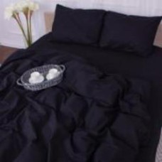 Комплект постельного белья Бязь 16-9000 Black Stone 160х220 см черный MirSon
