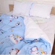 Комплект постельного белья Бязь 17-0619 Funny penguin 175х210 см мультиколор MirSon