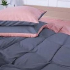 Наволочка Microsatin Premium Estivella (15-1415+19-0000) 40x40 см оранжевый/серый MirSon