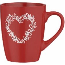 Чашка Ardesto 320 мл красный (AR3467R) Heart