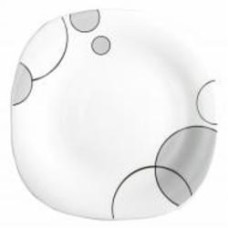 Тарелка десертная Vittora Серые пузыри Square 215 мм V-215Sgr