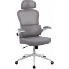 Кресло офисное GT Racer B-5880 White/Gray серый