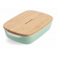 Форма для выпекания с крышкой KitchenAid керамогранитная 6,5х15,5х26 см 0,9 л фисташковый цвет (CC007424-001) Форма для выпекания с крышкой KitchenAid керамогранитная 6,5х15,5х26 см 0,9 л фисташковый цвет (CC007424-001)