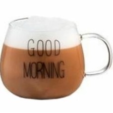 Набор чашек Ardesto с ручками Good Morning 430 мл 2 шт боросиликатное стекло прозрачный (AR2643BMR)