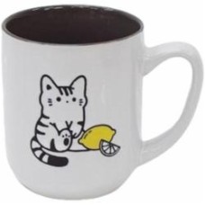 Чашка Ardesto Cat 380 мл керамика бело-серый (AR3055)