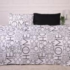 Комплект постельного белья Ranforce Elite 17-4848 Gaetano 2x160x220 см черный с белым MirSon