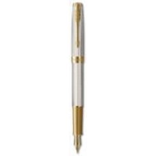 Ручка перьевая Parker Sonnet Premium Silver Mistral GT (золотое перо) 93913