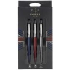 Набор ручек Parker Jotter Royal Blue кул.+ Kensington Red гел. + сталь карандашы в подарок упаковке