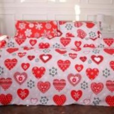 Комплект постельного белья Ranforce Elite 17-0656 Gingerbread 2x160x220 см красный MirSon