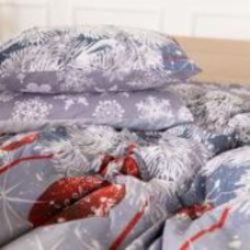 Наволочка Ranforce Elite 17-0657 Mistletoe 50x50 см серый с рисунком MirSon