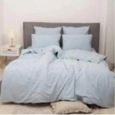Комплект постельного белья Вареный хлопок 40-0018 Northern Tale 160x220 см голубой MirSon