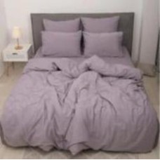 Комплект постельного белья Вареный хлопок 40-0025 Blooming Garden 160x220 см фиолетовый MirSon