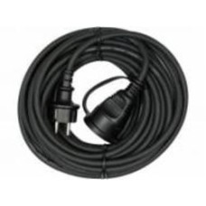 Кабель с вилкой YATO із заземленням 1 гн. черный 10 м YT-81025