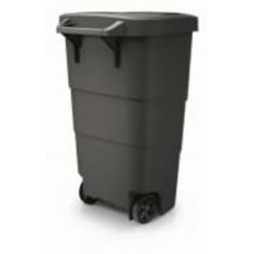 Бак для мусора с крышкой Prosperplast 110 л серый NBWB110