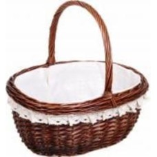 Корзина плетеная с текстилем Tony Bridge Basket 43x38x18/42 см ESTR14-7-1
