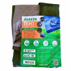 Тент 90 г/кв м, 4 м х 5 м темно-зеленый