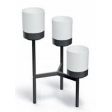 Подставка Prosperplast для цветов с 3-мя белыми горшками 540x490x805 мм фигурный 39,6 л (69478-449)