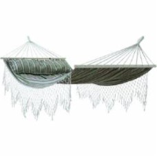 Гамак UP! (Underprice) с бахромой и подушкой 160x220 см зеленый