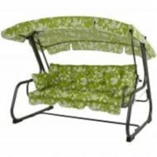 Качели с навесом Patio Ravenna зеленый принт 209х171х132 см 448605