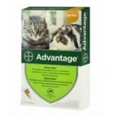 Капли Bayer для котов и кролей Advantage №40 до 4 кг 91005(за 1 п-тку, 4 в уп. 1,6 мл
