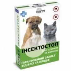 Капли Природа Инсектостоп от блох и клещей для котят и щенков (за 1 шт, 6 пипет./уп.) по 0,5 мл