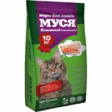 Корм Муся классический рыба, мясо 10 кг