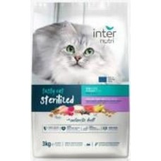 Корм сухой для стерилизованных котов всех пород Internutri Tasty Sterilized рыба и рис 3 кг