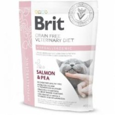Корм сухой для взрослых котов Brit VetDiets с пищевой аллергией и непереносимостью ингредиентов лосось, горох 400 г