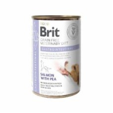 Корм влажный для взрослых собак для всех пород Brit VetDiets для желудочно-кишечного тракта (лосось, горох) 400 г