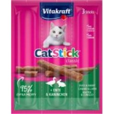 Лакомство для котов Vitakraft Палочки мясные утка и кролик 3 шт. х 6 г