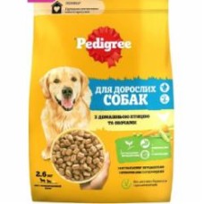 Корм сухой для всех пород Pedigree с домашней птицей и овощами 2,6 кг