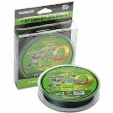 Шнур Fishing ROI X-Run 9PE 150м 0,128мм 6,8кг плетеный green 721-06-128