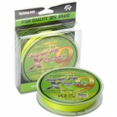 Шнур Fishing ROI X-Run 9PE 150м 0,128мм 6,8кг плетеный lemon yellow 721-08-128