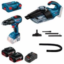 Набор инструментов Bosch Professional GSB 18V-50 + GAS 18V-1 0615990M44