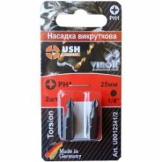 Бита USH PH1x25 мм 2 шт. U0012341/2