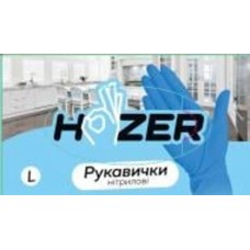 Перчатки медицинские Hozer одноразовые нитриловые р.9(L) синие 100 шт./уп.