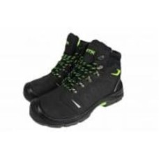 Ботинки профессиональные GTM Active с комп.носком на шнурках нубук р.45 870505 черный с желтым