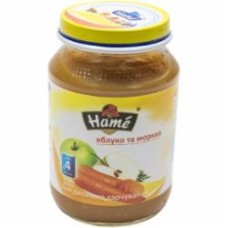 Пюре Hame Яблоко и морковь 190 г 8595139717155