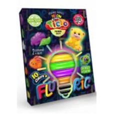 Тесто для лепки Danko Toys FLUORIC 10 цветов укр. (16) в ассортименте