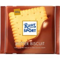 Молочный шоколад Ritter Sport с начинкой из сливочного печенья 100 г