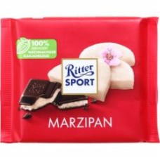 Шоколад Ritter Sport темный (черный) с начинкой марципан (22292101) 100 г