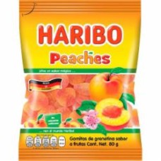 Конфеты Haribo желейные неглазированные Хэппи Пичез (9002975380881) 80 г